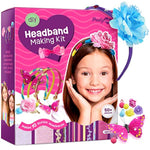 Headband Making Kit for Girls, DIY Fashion Hair Accessories Craft Set for Ages 5-12