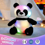 Light Up Panda Stuffed Animal Led Panda Bear Soft Plush Toys Glow In Dark Bedtime Companion With Night Lights Birthday Valentines Christmas For Toddler Kids, 12''