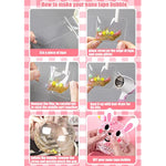 Nano Tape Bubble Kit with White Balloons and Bulk Bubbles