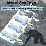 Ice Dildo Butt Plug Silicone Ice Tray for Foreplay Large Anal Plug