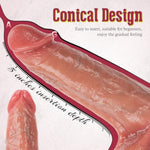 Realistic Dildo For Beginners Real Skin Silicone Dildo, Body-Safe Material With Strong Suction Cup For Hands-Free Play, Dildo Anal Sex Toys For Women And Couple 7.3 "