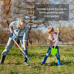 Kids Garden Tools, Outdoor Toys, Shovel For Digging Sand, Kid-Sized Rake, 5Pcs 27.6 Inch Long Gardening Tools For Boys Girls Age 3 And Up Gifts