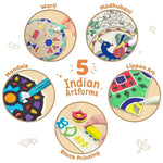 Discover Traditional Indian Art Forms with 20+ Mess-Free Art Projects for Kids