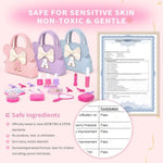 Pretend Makeup Kit For Toddlers Kids- 21Pcs Make Up Toys With Initial Toddler Purse - Birthday Gifts For 3 4 5 Years Old Girls Vanity Set Christmas Birthday Gift Pink M