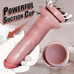 7.7 Inch Handmade Soft Silicone Dildo Without Balls,Realistic Fake Penis with Strong Suction Cup,Life Like Adult Anal G Spot Stimulation Sex Toys for Men Women & Couples.