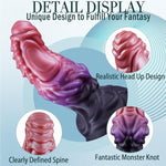 8.3" Dragon Dildo Monster Dildo Massive Horse Dildo Giant Sex Toys, Huge Anal Dildo Knot Dildo, Ribbed Xl Fat Dildo Alien Dildo Animal Dog Dildo With Suction Cup Adult Toys For Women Men Gay Couples