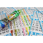 Bulk Bingo Books with 6 Faces, 10 Pages Each, 100 Disposable Game Books for Seniors and Adults