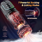Male Masturbator Penis Pump - Male Sex Toys For Men Sex Toy Pocket Pussies 7 Thrusting Rotating Vibrating Sucking Licking Stroker Adult Toys Vacuum Pumps & Enlargers Lcd App Gags & Muzzles
