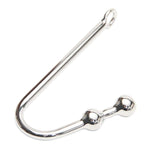 Bdsm Metal Anal Hook Butt Plug With Smooth Ball Anal Plug Sm Restraints Anal Gay Sex Toys For Man And Woman Adult Games (Length:9.84 Inch/25 Cm, 2 Balls)