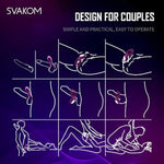 SVAKOM Couples Ring Vibrating Dual Penis Rings Male Adult Sensory Toys + SVAKOM Coco G Spot Vibrator - 8 Seconds to Climax Finger Shaped Waterproof Vibes for Women