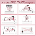 Sex Bondage Restraints Bdsm Toys Kit, Couple Sex Toys Bed Restraints With Sex Straps Cuffs Blindfold Nipple Clamp Tickler, Under King/Queen Bed Romance Straps Bondage Gear&Accessories For Couples Game