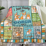 Cute Puppy Corgi Blankets Gifts For Corgi Lovers Women Grils,Corgis Plush Stuff Throw Blanket Dog Lovers Gifts For Kids Women Men Aults 60"X50"