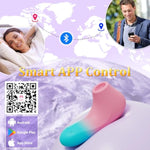 Sucking Vibrator Sex Toys For Women - App Remote Control Female Vibrator Wand With 10 Suction, Nipple Sucker Mini Vibrators Rose Adult Sex Toys & Games For Women Couples Oral Sex Pleasure