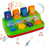Interactive Pop Up Animals Toy With Music, Animal Sound, Activity Toys For Ages 9-12 - 18 Months &1 Year Old Kids, Babies, Toddlers, Boys & Girls