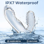 Dual-Stimulation Finger Vibrator Accessaries, Reusable Transparent Soft Stretchy Vibrators, Adult Sex Toys For Women Couples, Detachable Mini Bullet Vibrator Clitoral G-Spot Nipple Vibrators Sex Toy