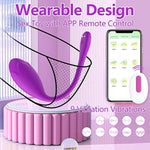 Bullet Dildo Vibrator Rose Sex Toy, Vibrators With Video App Remote Control, 9 Music Modes, Silicone Waterproof Magnetic Charging For Women Couple (Purple)