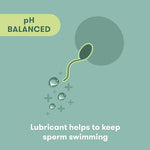 Fertility-Friendly Water-Based Lubricant, pH Balanced & Sperm-Safe, 1.7 Fl Oz
