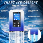 Male Sex Toys Penis Pump For Men - Adult Toys Electric Penis Enlarge Vacuum Pump, Waterproof High-Vacuum Penis Enlargement Extend Pump Masturbator, 10 Erection Training Modes With Mini Pocket Pussy