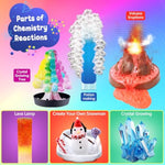 111 Experiments Science Kit For Kids, Chemistry Set, S.T.E.M Toys Boys Girls Birthday Gifts, Volcano, Crystal, Physics Lab Educational Learning Project