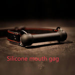 Silicone Open Mouth Gag Dog Bone Gag For Sex Bdsm Restraints Bite Gag Toys Bondage Ball Gag Slave Play Sex Toys (Black)