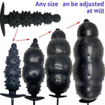 Sm Silicone Anal Trainer Adult Sex Toy Inflatable Anal Plug Unisex Butt Plug For Stimulator For Couple Prostate Massage & Pleasure