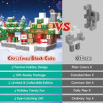 Magnetic Blocks, 150Pcs Magnetic Building Block Cubes, Stem Montessori Sensory Toys For Kids Boys Girls Ages 3 4 5 6 7 8 9 10 (Christmas Version)