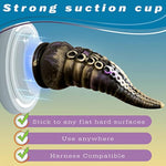 Big Tentacle Dildo Octopus Adult Toy Fantasy Premium Silicone Anal Plug Monster Prostate Massager Hand-Free Thick Sex Toys with Strong Suction Cup Dildos for Women Vagina G Spot Anal Play (8.6 inch)