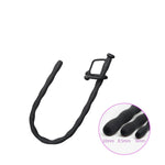 Silicone Urethral Sounds Metal Penis Plug With Multi Beads Dilator Masturbation Rod Stimulation For Men Urethral Plug Exercise Expanding Massage(8.5Mm)