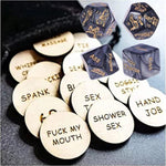 20-Piece Wooden Couples Activity Token Set for Romantic Date Nights