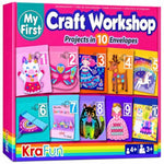 Unicorn & Mermaid Craft Kit for Kids Ages 3-5 with 10 Envelopes & 19 Projects