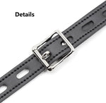 Mouth Hook Leather Neck Collar Lockable Nose Hook Kidnapping SM Sex Toy Headgear Sex Toy Mouth Separator Choker Adjustable Pin Buckle