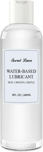 Silky Water-Based Personal Lubricant – Long-Lasting, Non-Staining, 8 fl oz