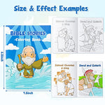48 Pcs Christian Bible Stories Coloring Books for Kids, Jesus & Noah’s Ark Activity Booklets