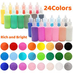 24 Piece Art Sand Kit for DIY Scenic Sand Painting and Wedding Decorations