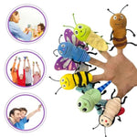 6Pcs Insect Finger Puppet Set, Mini Hand Puppets Suitable For Kids, Cute Insect Animal For Role-Playing And Storytelling, Realistic Finger Puppet For Toddlers