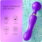 Viboators Toys - Dildo Vibrator For Women,20 Patterns & 8 Speeds For Clitoral And G-Spot Stimulation, Waterproof Rose Adult Sex Toys For Women And Couples Massager (Purple)