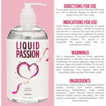 Liquid Passion Natural Water-Based Personal Lube, Ph Friendly, Fragrance-Free & Hydrating, Safe For Toys & Condoms Made In Usa, 16 Fl Oz