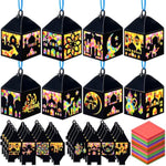 24 Set Eid Mubarak Suncatcher Craft Kit, DIY Ramadan Lantern Decorations for Kids
