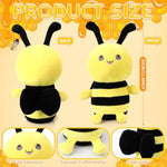 Christmas Microwavable Weighted Stuffed Animal For Kids Lavender Scented Cute Plush Heatable Coolable Plushie For Gift Adults Soothing Warmth Comfort Heating Pad For Cramps(Bee)