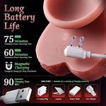 Thrusting Dildo Sex Toys Vibrator - 8.5 Inch Silicone with 10 Vibrating & 5Thrusting & Heating Dildos Remote Control Strong Suction Cup for G-Spot & AnalStimulator, Adult Sex Toys for Women