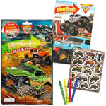 Monster Jam Coloring & Activity Book with Games, Stickers & Door Hanger