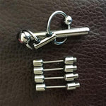 Metal Urethral Sounds Masturbation Rod Urethral Plug For Male Stimulation Adjustable Length Male Penis Plug