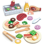 Pasta Food Toys, Wooden Play Kitchen Food , Play Food With Pots And Pans Playset, Kids Pretend Play Kitchen Accessories Toys Set For Girls Boys 3+Years Old