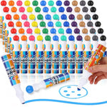 72 Pack Bingo Daubers, 12 Colors, 1.28 oz Dot Markers for Kids Art