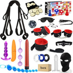Bdsm Kit Sex Toys Bondage Restraints Set, Anal Butt Plug Games Card Toys And Sex Straps Neck To Wrist Thigh Sex Sling & Ankle Kits With Adjustable, Sex Things For Couples Kinky And Couple Sex Toys