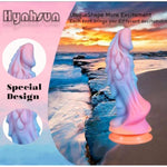 Realistic Phoenix Dildo, 8.46 Inch Thick Giant Anal Dildo With Powerful Suction Cup, Hands Free Play, Silicone, Blue And Pink Gradient Colours, G-Spot Dildo Anal Plug Prostate Massager For Women, Men