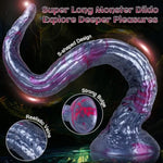 Fantasy Tentacle Dildo - 13.7" Huge Long Monster Anal Dildo With Strong Suction Cup, Silicone Prostate Massager & G Spot Plug, Adult Sex Toys For Men Women Couples Beginner(S)