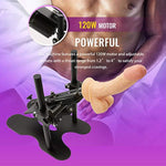 Automatic Sex Machine Gun Adult Toy Device With Realistic Dildo, Sex Massage Gun Masturbator For Women With 8 Thrusting Modes, 5X More Powerful Fully Adjustable With 1 Remote, Aluminum Oxide