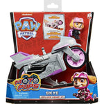 PAW Patrol, Moto Pups Skye’s Deluxe Pull Back Motorcycle Vehicle with Wheelie Feature and Figure