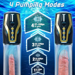 Penis Pump Sex Toys For Men - Voice Control Penis Vacuum Pump With 4 Training Pressure & 4 Suction Modes, Electric Male Masturbator Adult Sex Toys For Men Erection With Cock Ring & Mini Pocket Pussy